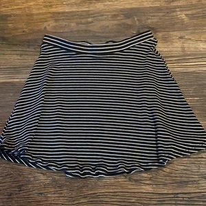 Striped skater skirt